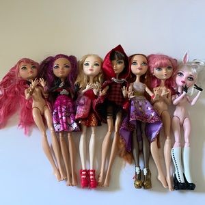 7 ever after high dolls